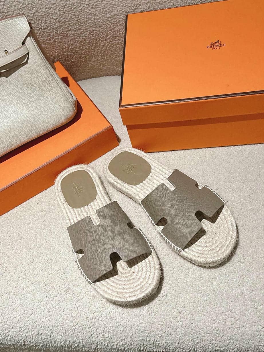 Hermes Man Straw Sandal-3